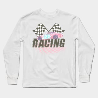 RACING FADED DESIGN Long Sleeve T-Shirt